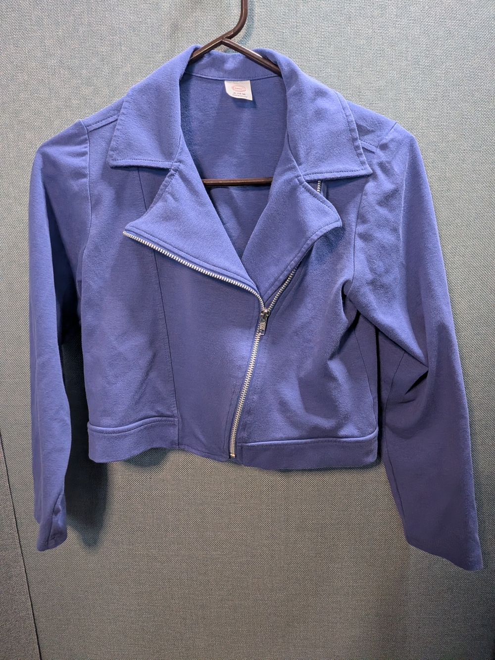 wonder nation Purple Asymmetrical Zip Kids Moto Jacket